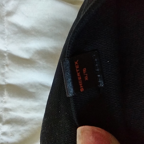 NWT Sheertex Black Patterned Tights - XL - Picture 4 of 4